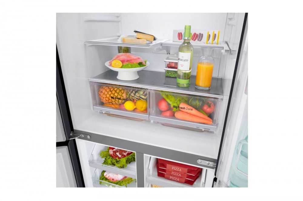Hajm 458 l | LG InstaView Door-in-Door sovutgich | DoorCooling+™ | HygieneFresh+™ | LG sovutgich ThinQ | Linear Inverter Compressor