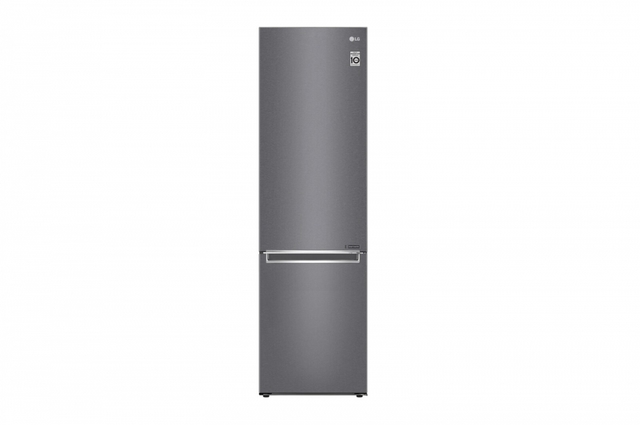 Hajm 384 l | Pastki muzlatgich kamerali LG sovutgich | Kulrang | DoorCooling⁺™ | Linear Inverter Compressor