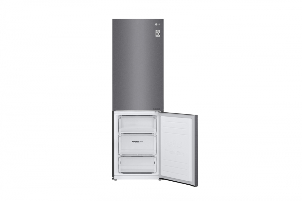 Hajm 341 l | Pastki muzlatgich kamerali LG sovutgich | Kulrang | DoorCooling+™ | Smart Inverter Compressor