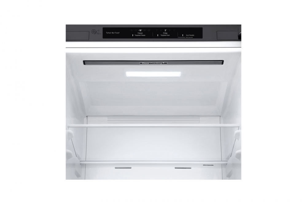 Hajm 341 l | Pastki muzlatgich kamerali LG sovutgich | Kulrang | DoorCooling+™ | Smart Inverter Compressor