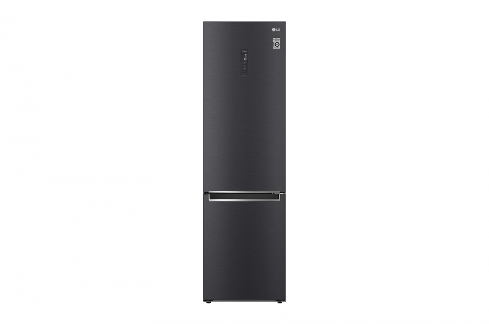 Hajm 384 l | Pastki muzlatgich kamerali LG sovutgich | Qora | DoorCooling⁺™ | Linear Inverter Compressor