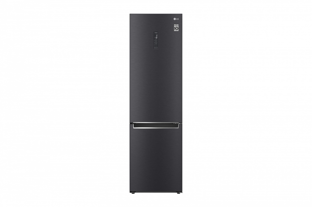 Hajm 384 l | Pastki muzlatgich kamerali LG sovutgich | Qora | DoorCooling⁺™ | Linear Inverter Compressor