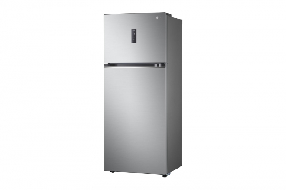 Hajm 395 l | Yuqori muzlatgich kamerali LG sovutgich | Kulrang | DoorCooling+™ | HygieneFresh+™ | Smart Inverter Compressor