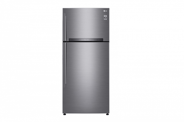 Hajm 506 l | Yuqori muzlatgich kamerali LG sovutgich | Kulrang | DoorCooling⁺™ | Linear Inverter Compressor