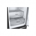 Hajm 341 l | Pastki muzlatgich kamerali LG sovutgich | Qora | DoorCooling⁺™ | Smart Inverter Compressor