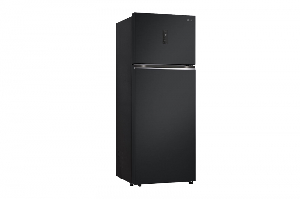 Hajm 461 l | Yuqori muzlatkich kamerali LG sovitkich | Qora rang | DoorCooling+™ | HygieneFresh+™ | Smart Inverter Compressor