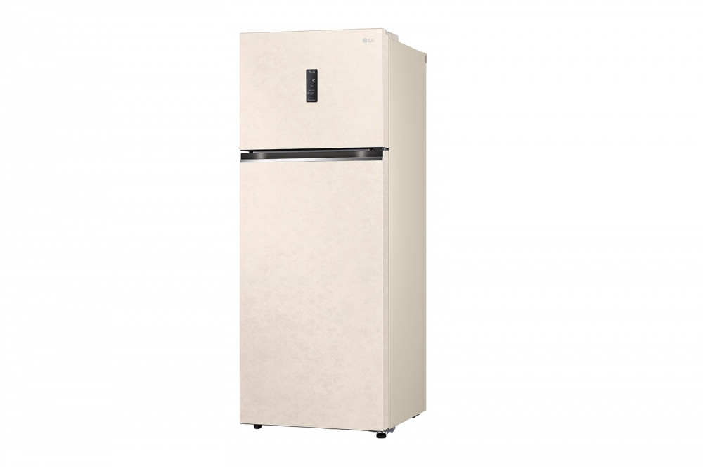 Hajm 461 l | Yuqori muzlatkich kamerali LG sovitkich | Qaymoq rang | DoorCooling+™ | HygieneFresh+™ | Smart Inverter Compressor