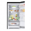Hajm 341 l | Pastki muzlatgich kamerali LG sovutgich | Qora | DoorCooling⁺™ | Smart Inverter Compressor