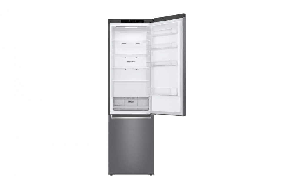 Hajm 384 l | Pastki muzlatgich kamerali LG sovutgich | Kulrang | DoorCooling⁺™ | Linear Inverter Compressor