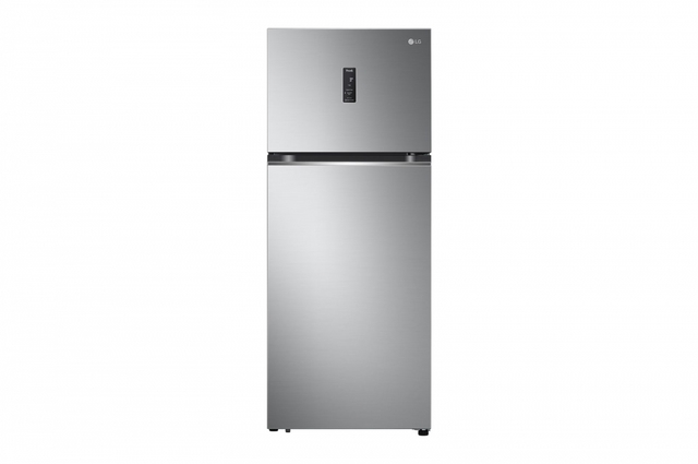 Hajm 395 l | Yuqori muzlatgich kamerali LG sovutgich | Kulrang | DoorCooling+™ | HygieneFresh+™ | Smart Inverter Compressor