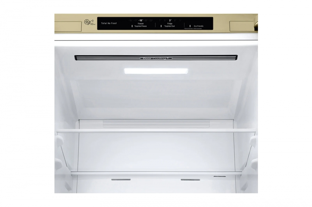 Hajm 341 l | Pastki muzlatgich kamerali LG sovutgich | Qaymoq rang | DoorCooling+™ | Smart Inverter Compressor