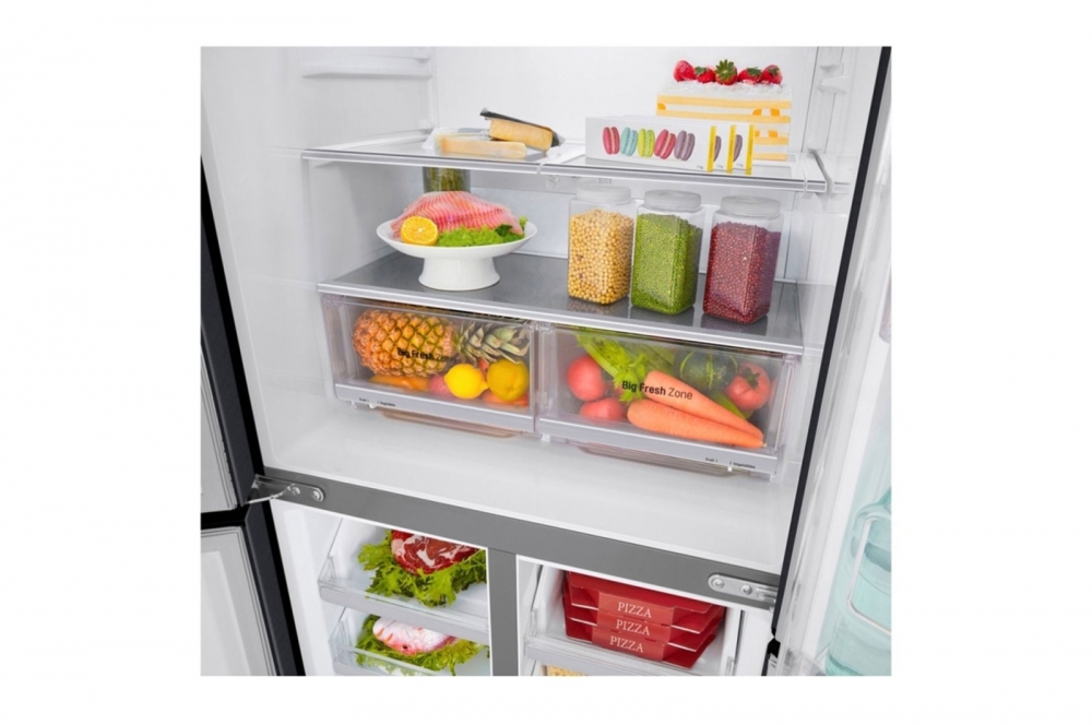 Hajm 458 l | LG InstaView Door-in-Door sovutgich | DoorCooling+™ | HygieneFresh+™ | LG sovutgich ThinQ | Linear Inverter Compressor