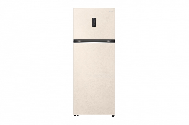 Hajm 461 l | Yuqori muzlatkich kamerali LG sovitkich | Qaymoq rang | DoorCooling+™ | HygieneFresh+™ | Smart Inverter Compressor