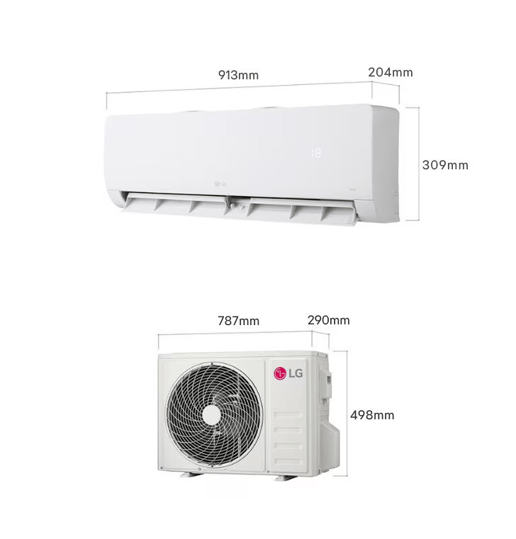 Кондиционер LG Inverter Pro | 36 м² | Охлаждение, обогрев