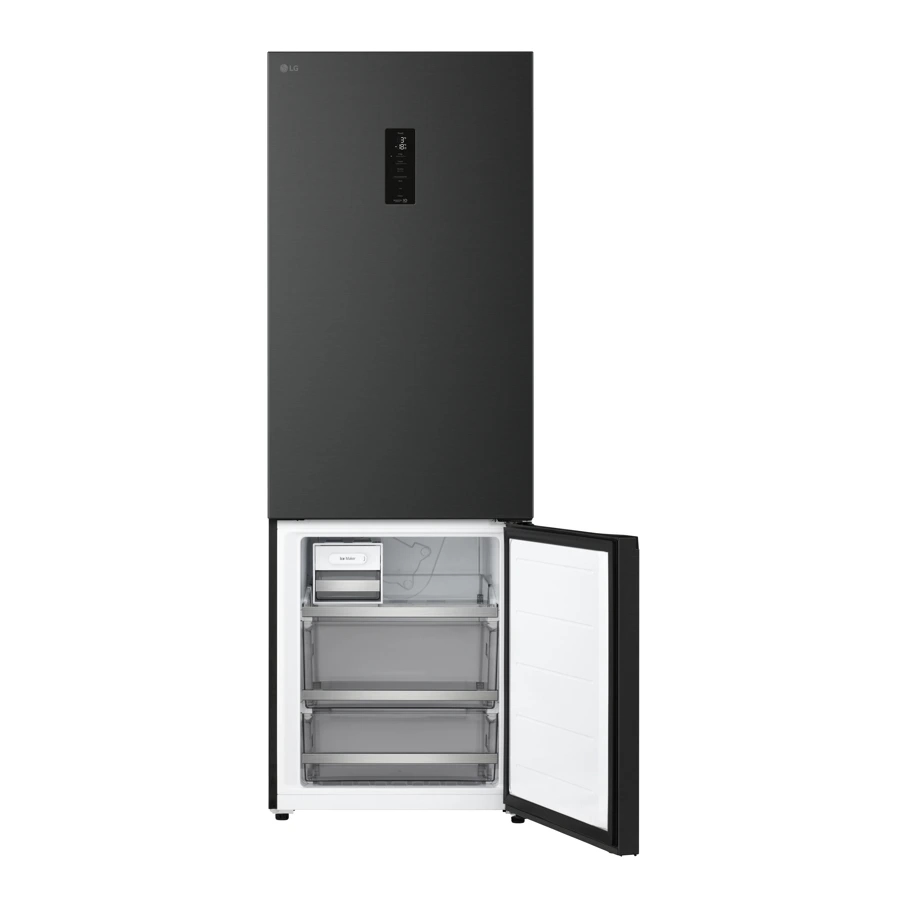 Холодильник с нижней морозильной камерой LG GC-B459ETKM с технологией Zero Clearance™, 333 л