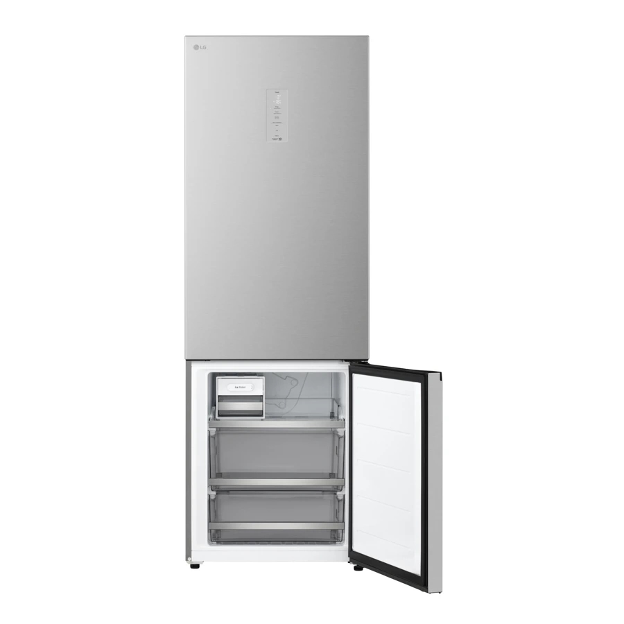 Холодильник с нижней морозильной камерой LG GC-B459EMKM с технологией Zero Clearance™, 333 л