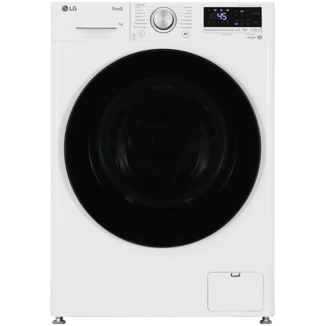 Kir yuvish mashinasi tor LG F2M5HS6W bug 'bilan, 7 kg