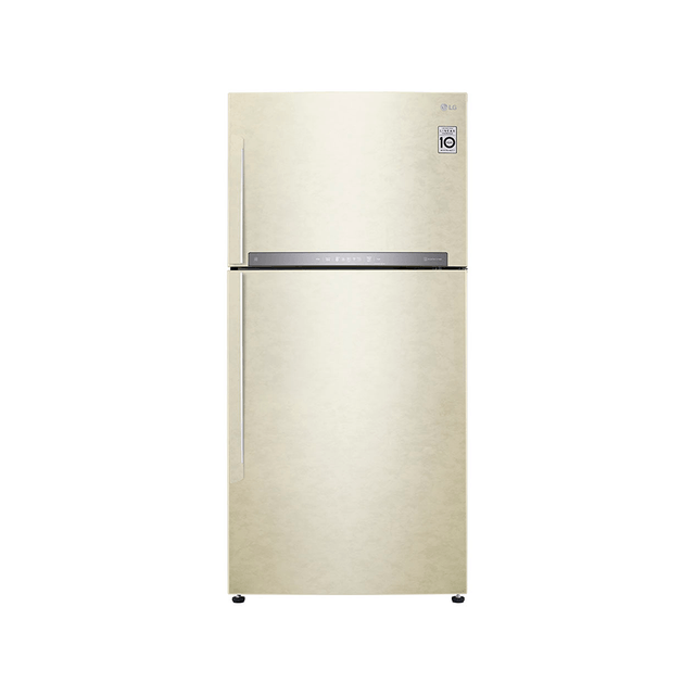 Холодильник LG с верхней морозильной камерой | Объем 506 л | Бежевый | DoorCooling⁺™ | Linear Inverter Compressor