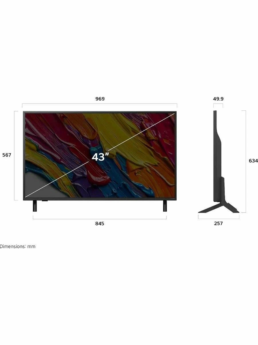 Телевизор LG 43QNED82A6B 43'' QNED AI 4K 2025